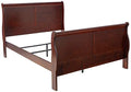 Cherry Wood Sleigh Bed California King L99406