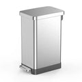 13.2 Gallon Stainless Steel Step On Trash Can E686