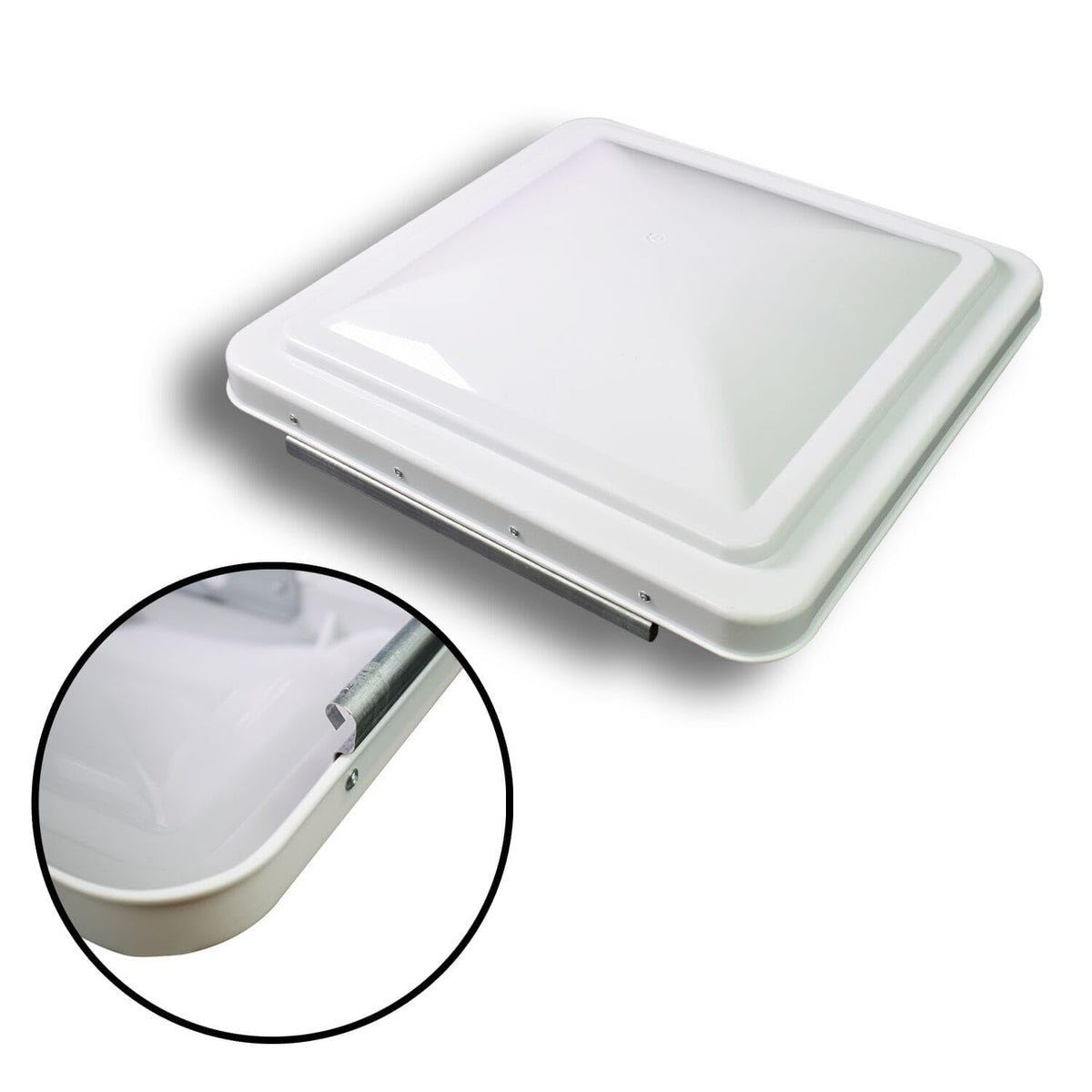 White 14" RV Roof Vent Cover Replacement Lid L6878
