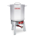 40 Quart Stainless Steel Stock Pot + Single Propane Stove Q30377