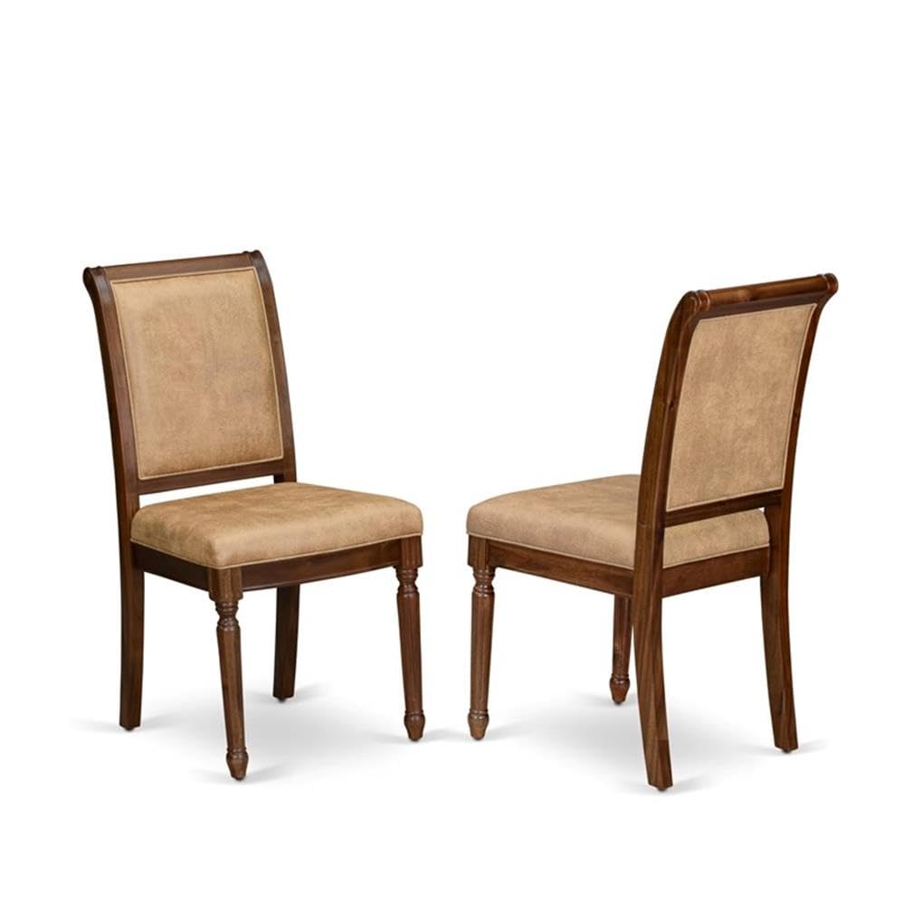 9-Piece Acacia Wood Dining Table Set with Beige PU Leather Chairs P185
