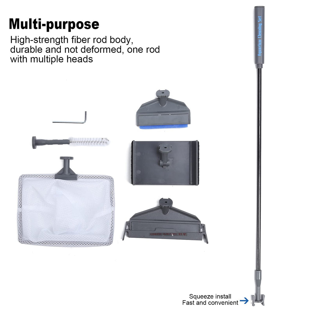 5 in 1 Aquarium Cleaning Tool Kit with Telescopic Handle L784541