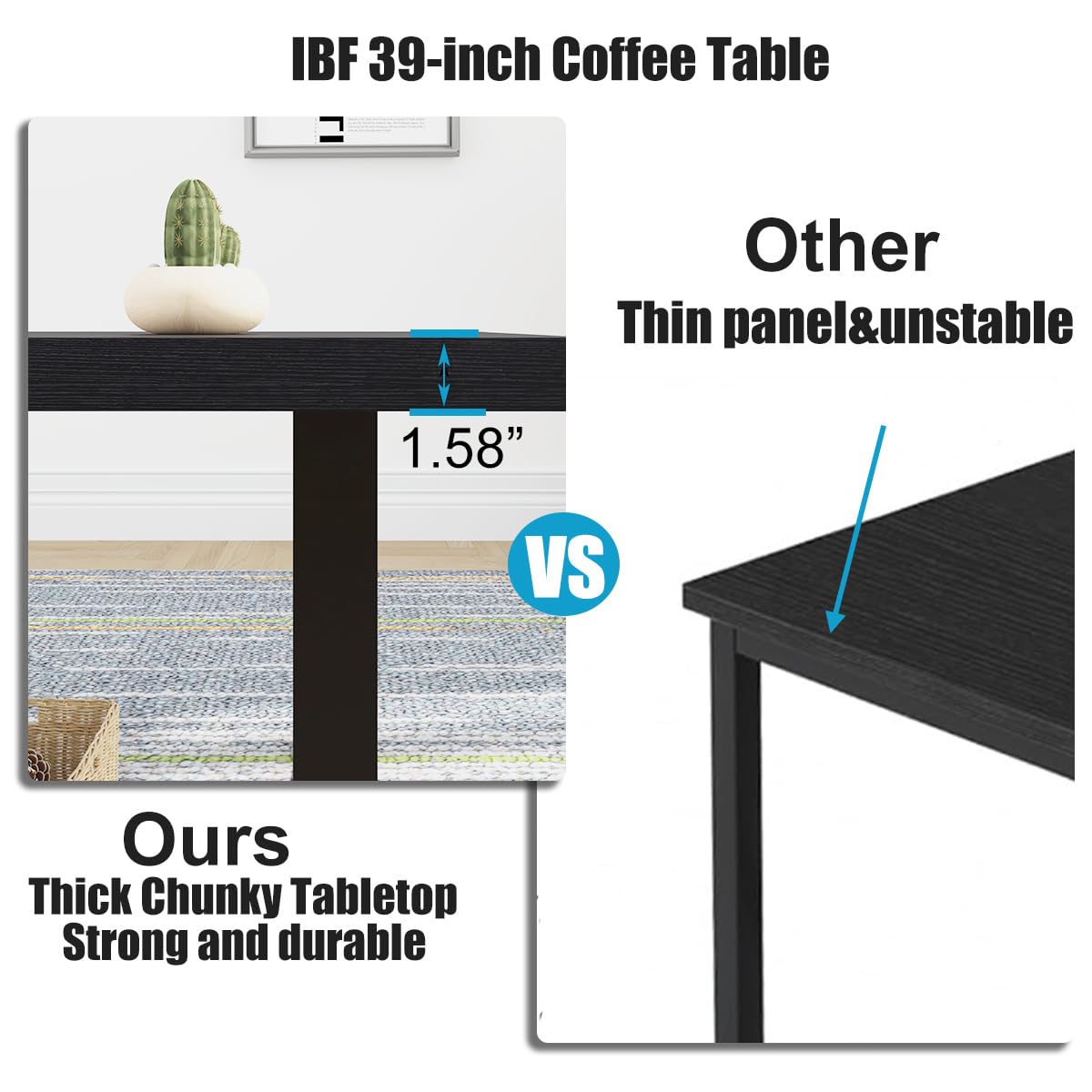 Black Wood Coffee Table F96511