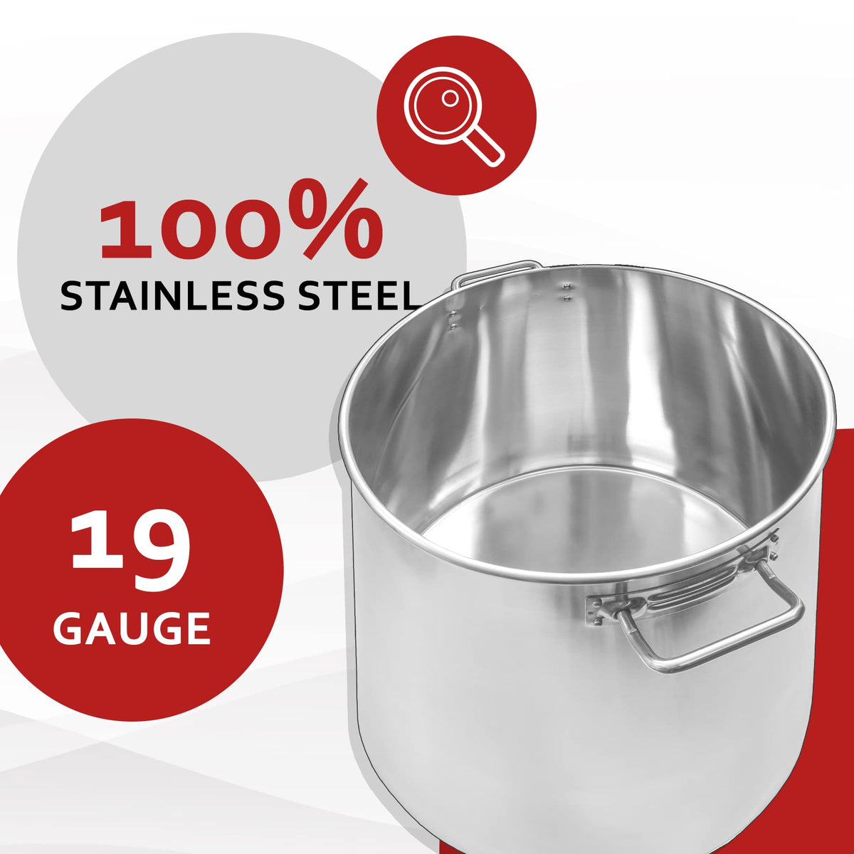 40 Quart Stainless Steel Stock Pot + Single Propane Stove Q30377