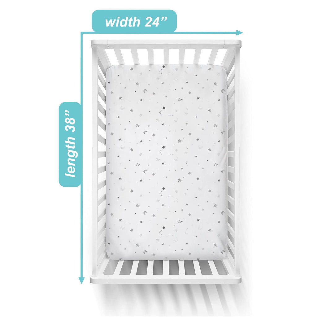Mini Crib Mattress and 3 Pack Fitted Mini Crib Sheet Set M16255