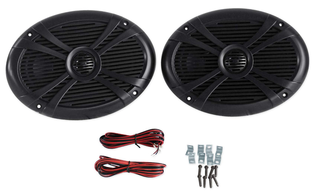 6" x 9" Water-Resistant Marine Boat Speakers, 2-Pack R1774