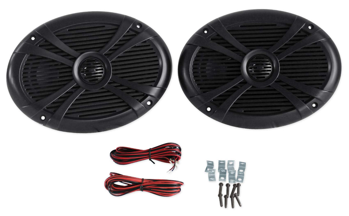 6" x 9" Water-Resistant Marine Boat Speakers, 2-Pack R1774