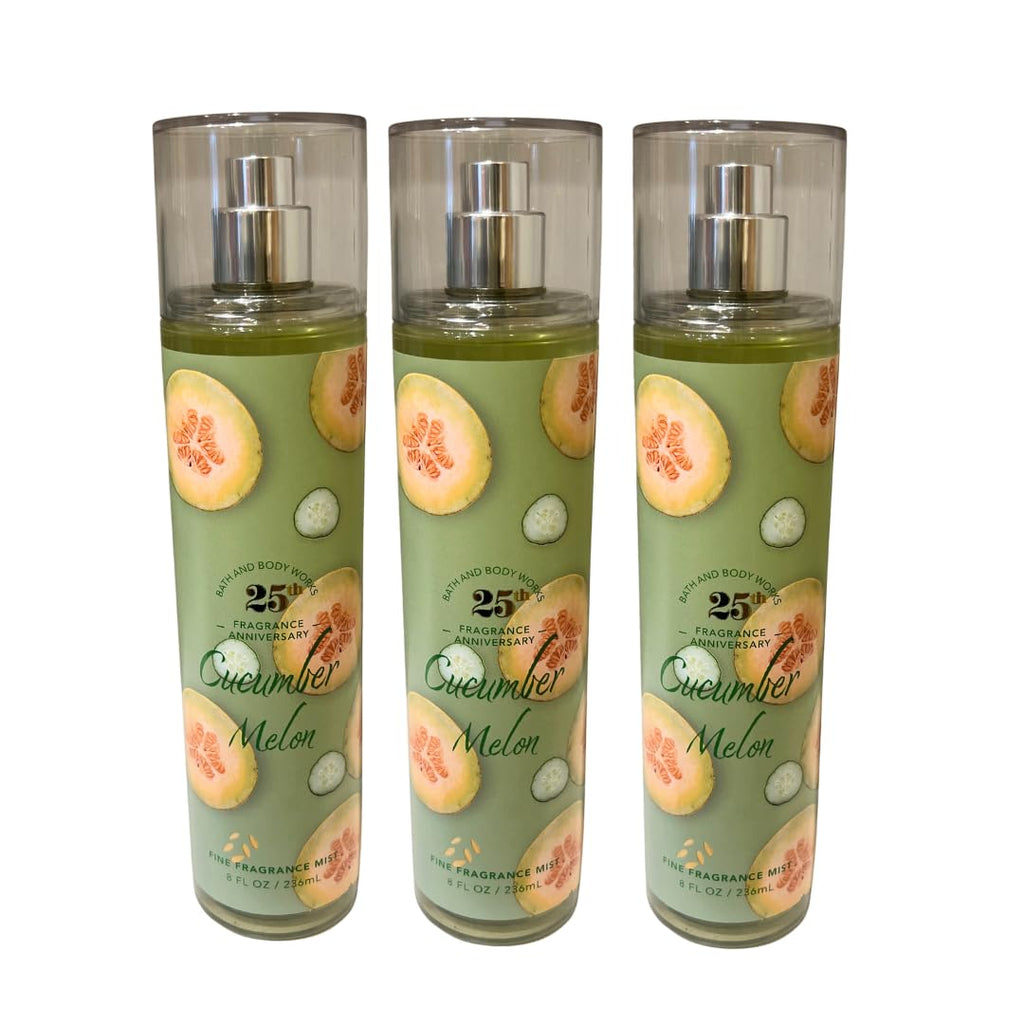 Cucumber Melon Fine Fragrance Mist 8oz Pack of 3 U2261