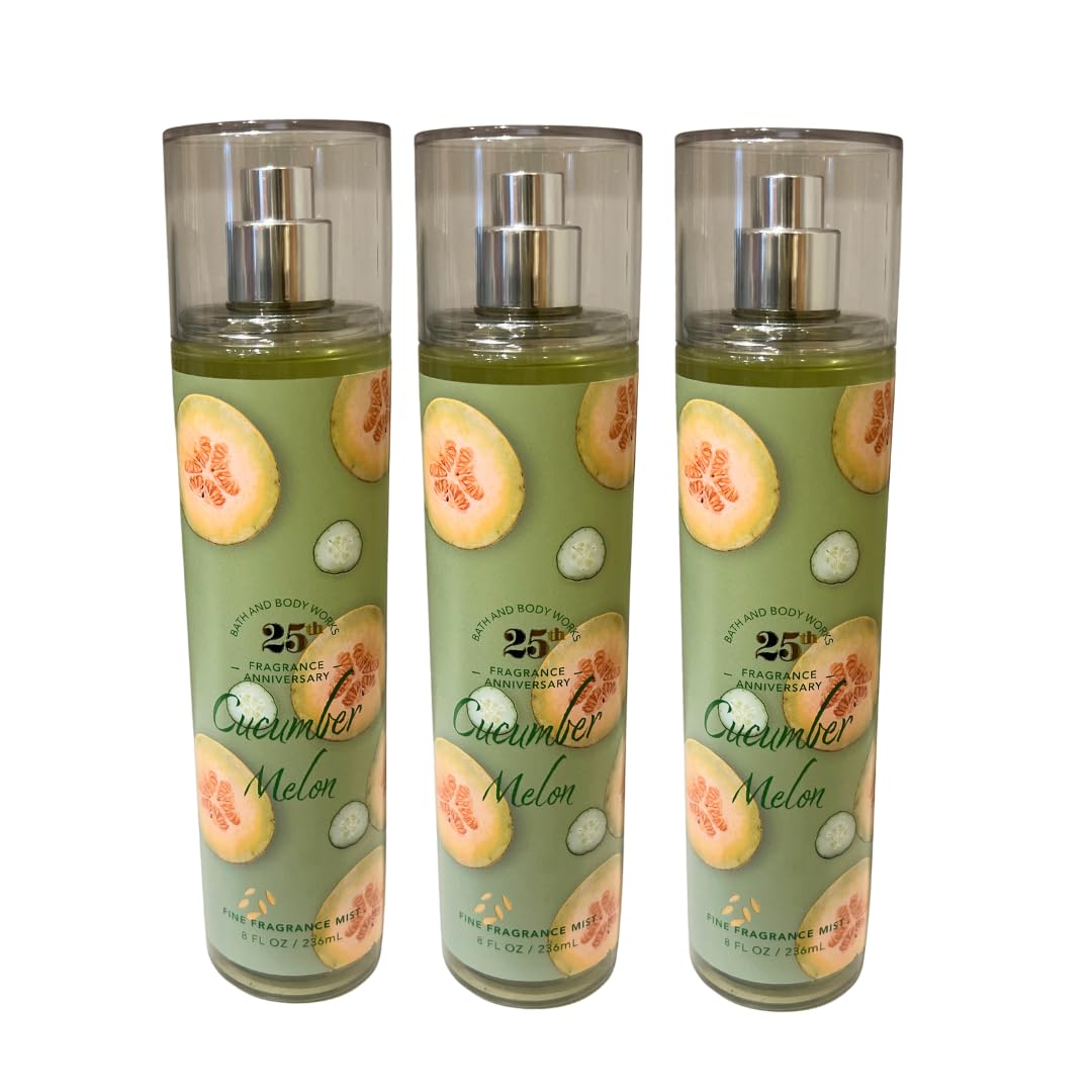 Cucumber Melon Fine Fragrance Mist 8oz Pack of 3 U2261