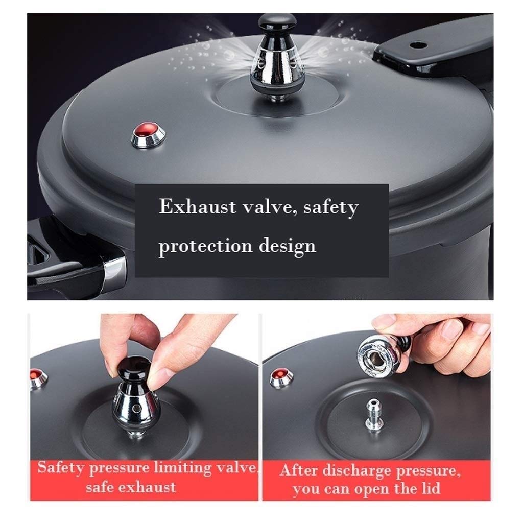 Stainless Steel Dishwasher Safe Cadmium Free Pressure Cooker Black 3L D759