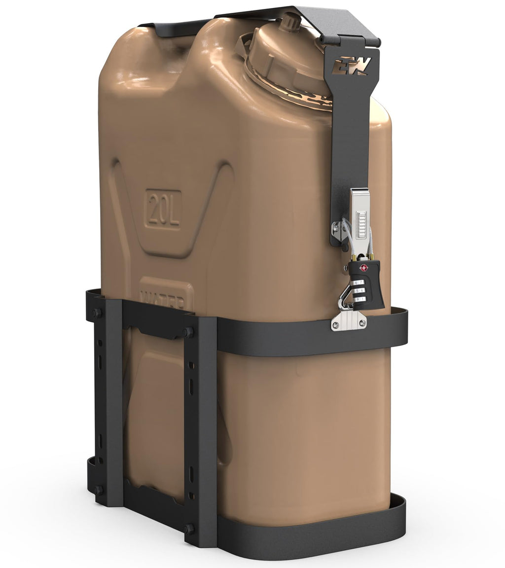5 Gallon Water Container Mount Holder with Combination Lock Y37617
