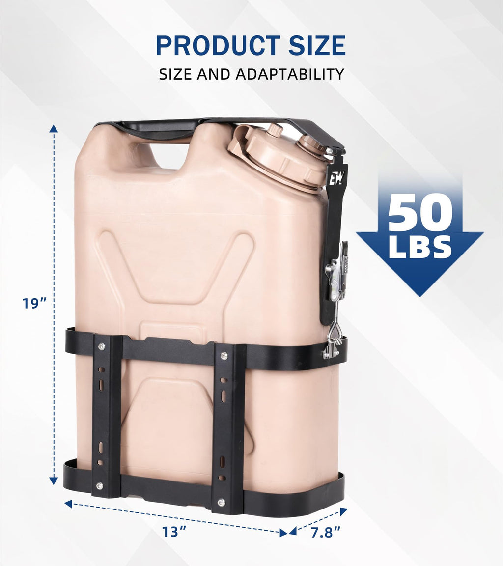 5 Gallon Water Container Mount Holder with Combination Lock Y37617