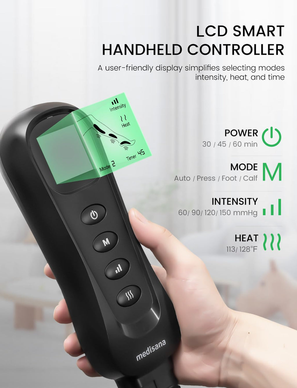 Leg Compression Massager with Heat D5970