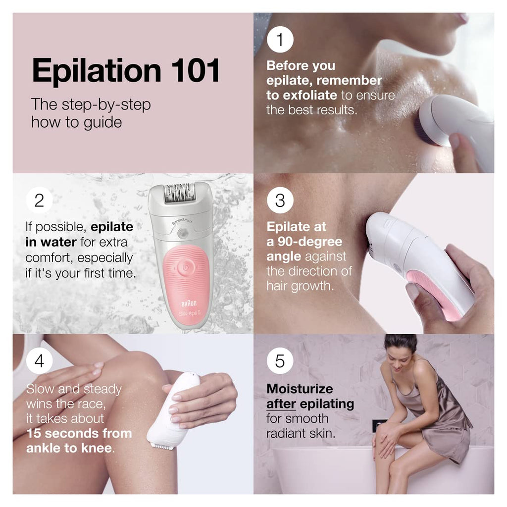 Cordless Rechargeable Waterproof Epilator G163