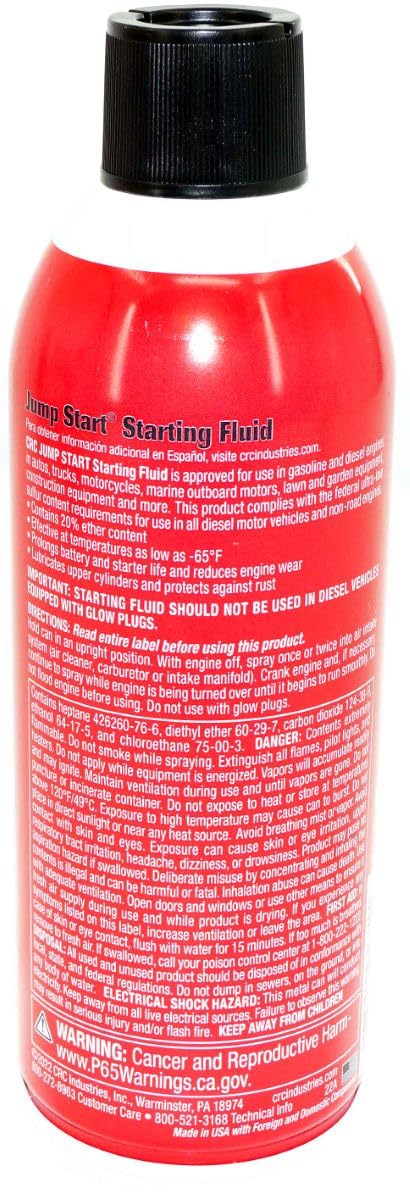 Starting Fluid with Lubricity 11 oz Aerosol D111693