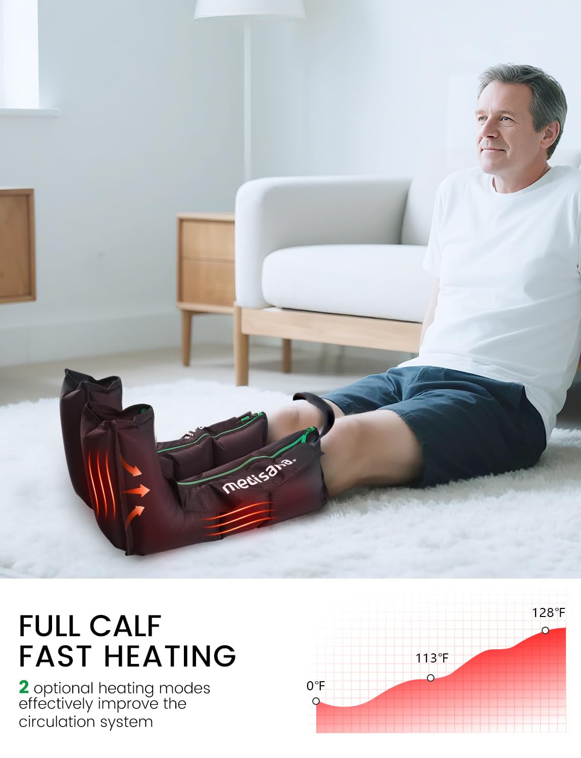 Leg Compression Massager with Heat D5970