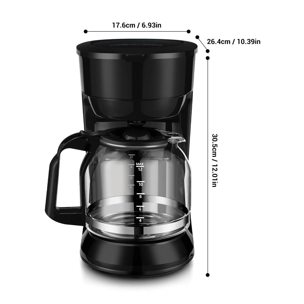 12-Cup Coffee Maker with Reusable Filter O5778