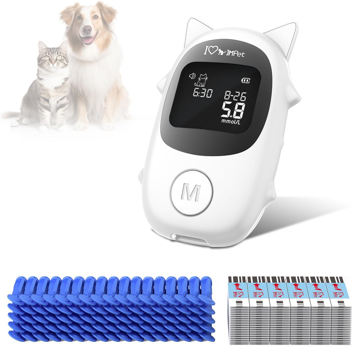 Glucose Monitoring Kit for Dogs & Cats with 100 Strips Z9701