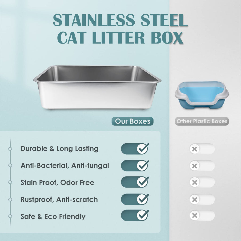 Stainless Steel Small Cat Litter Box L156259