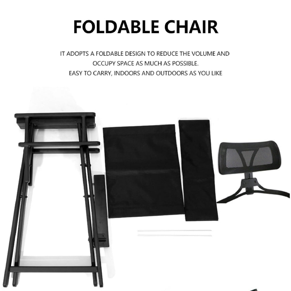 Foldable Makeup Artist Chair 300lbs Gold M682629