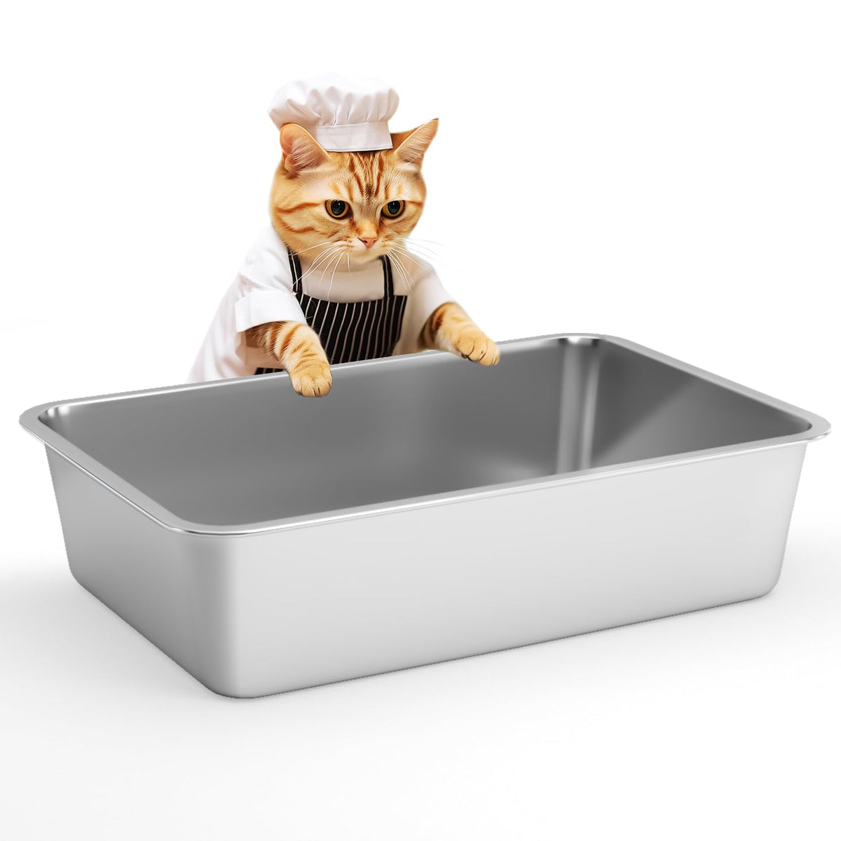 Stainless Steel Small Cat Litter Box L156259