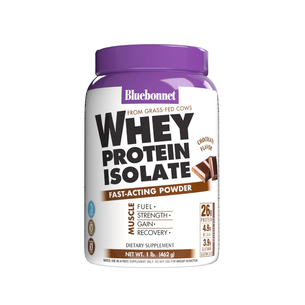 Whey Protein Isolate Powder, 26g Protein, No Sugar Added, Chocolate Flavor, 1 Lb N7645