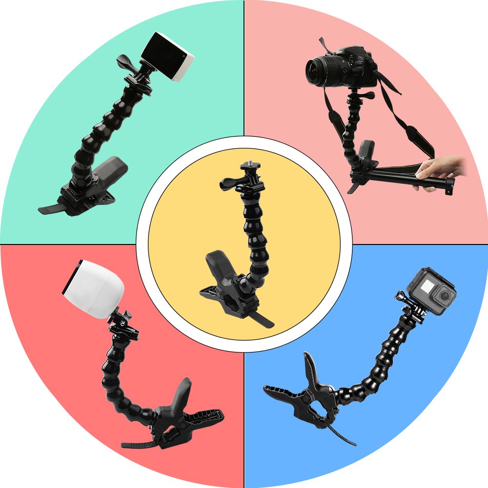 Jaws Flex Clamp Mount Gooseneck Mount for Action Camera M6234