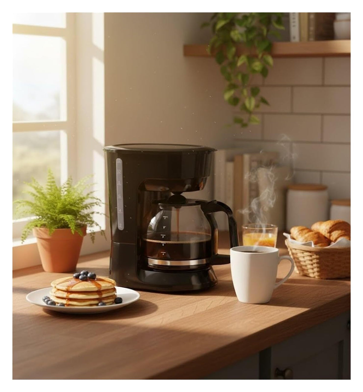 12-Cup Coffee Maker with Reusable Filter O5778