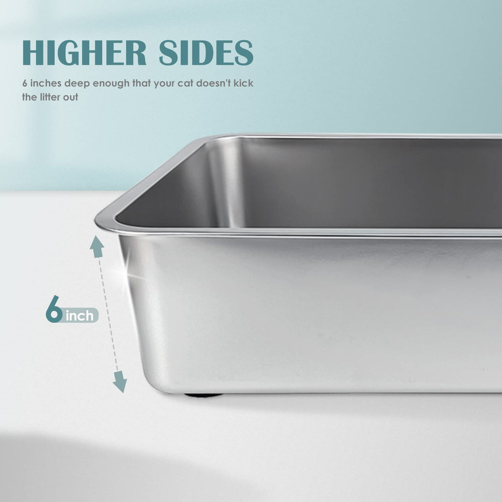 Stainless Steel Small Cat Litter Box L156259
