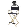 Foldable Makeup Artist Chair 300lbs Gold M682629