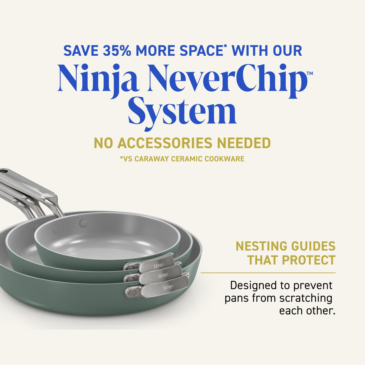 3-Piece Ceramic Fry Pan Set D820