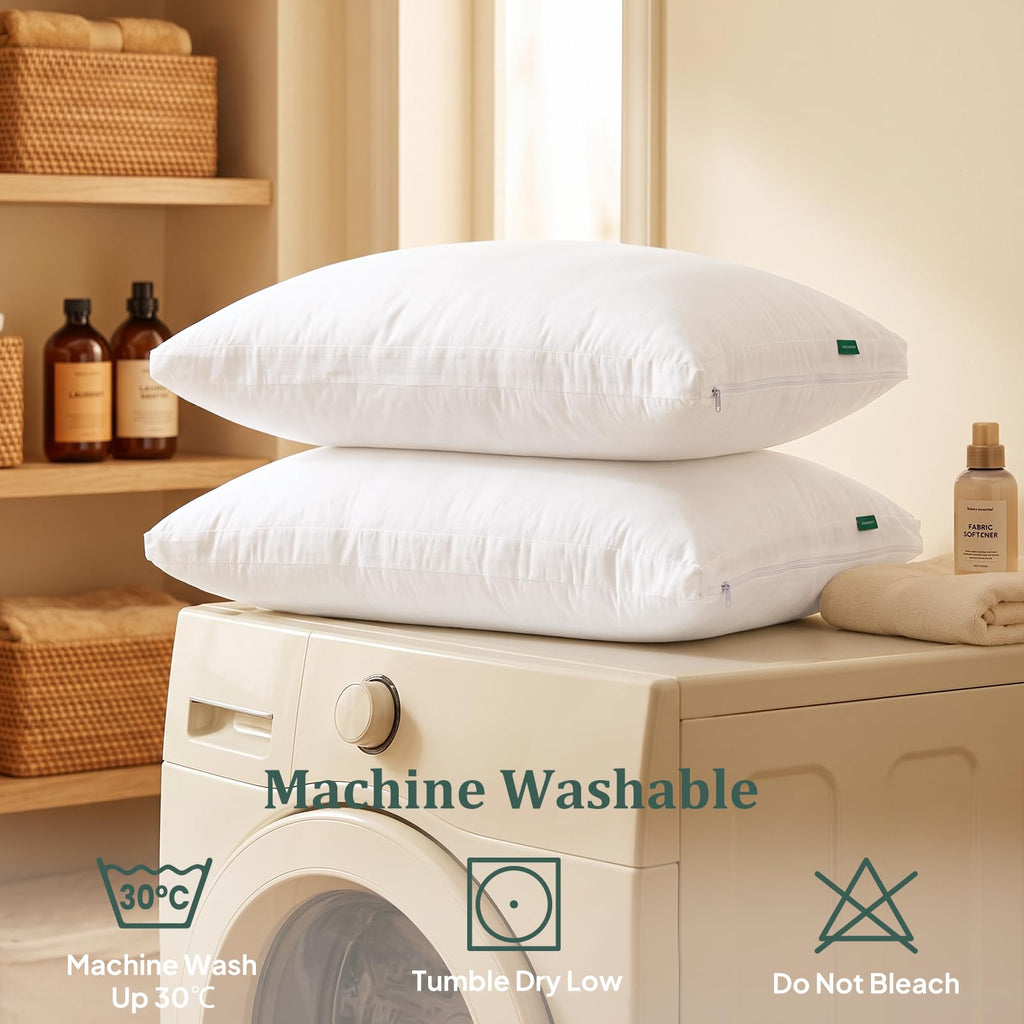 King Size Set of 2 Adjustable Memory Foam Bed Pillows R530412