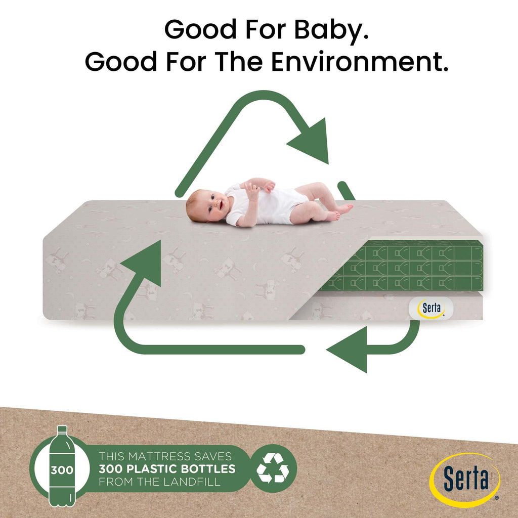 Mini Crib Mattress and 3 Pack Fitted Mini Crib Sheet Set M16255