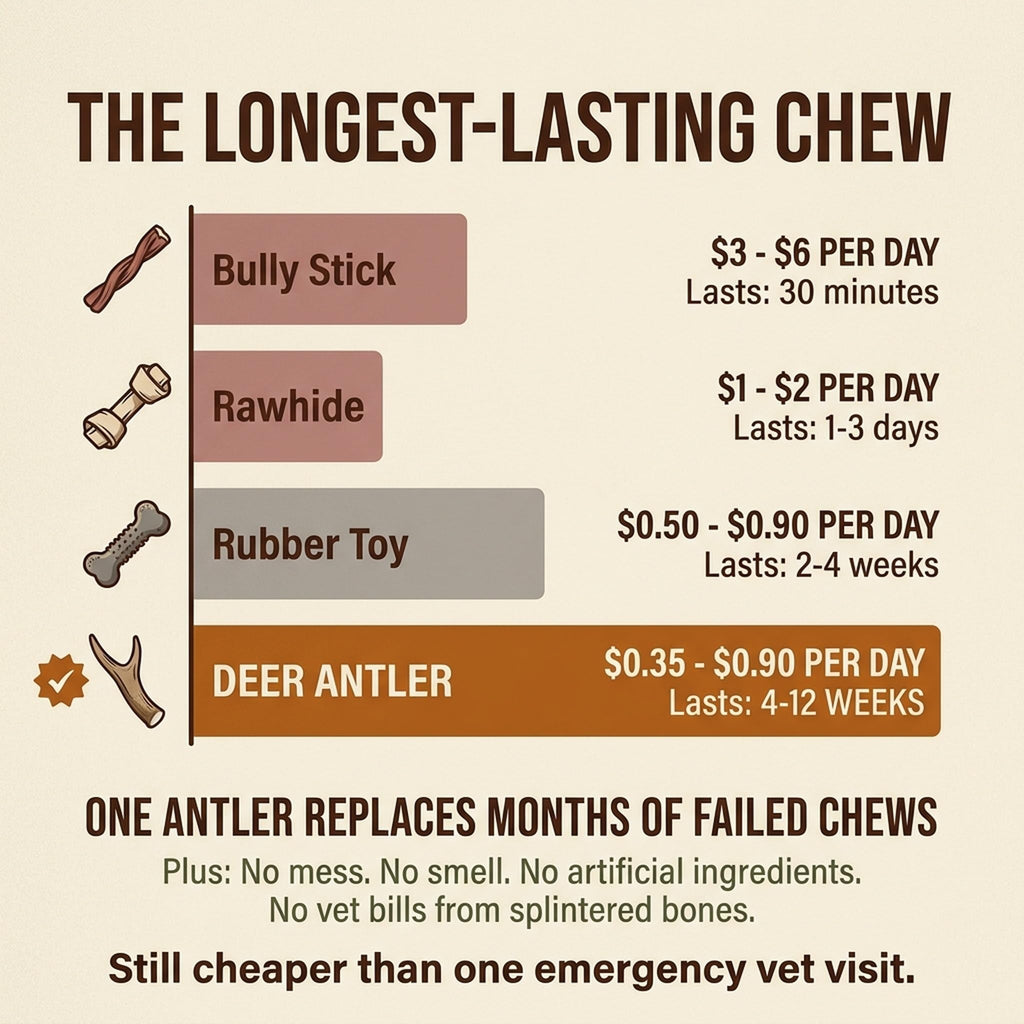 Deer Antler Dog Chew XL 8-10 in T223308