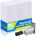 80-pack 2.6 mils White Trash Compactor Bags with Twist Ties D3226