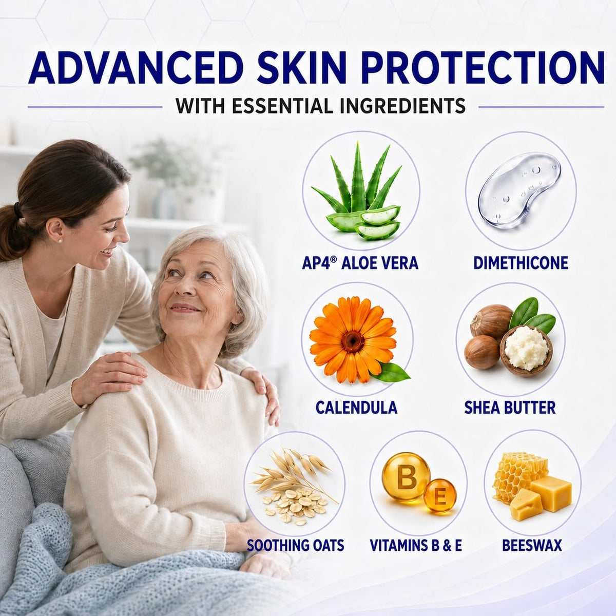 Healing Cream for Pressure Sores with Calendula and Aloe, 4 oz Jar W206