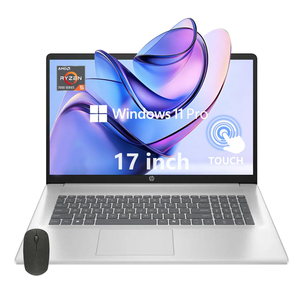 17.3" Touch Screen Laptop, 32GB RAM, 1TB SSD, AMD Ryzen 5, Windows 11 Pro, Silver K9671