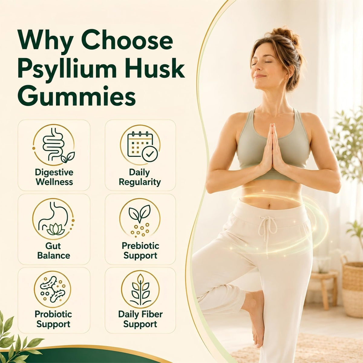 Sugar Free Psyllium Husk Gummies 2000mg 60 Count X9525