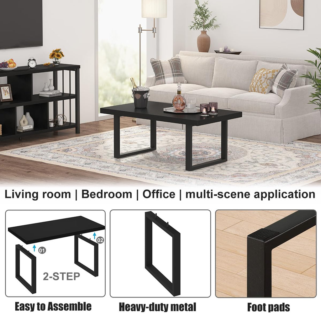 Black Wood Coffee Table F96511