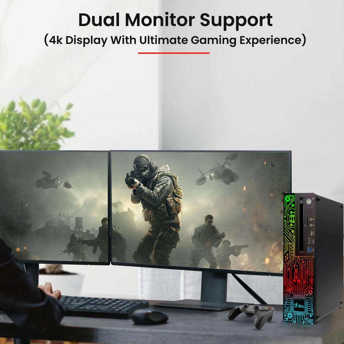 RGB Gaming Desktop PC Intel i5 16GB Ram 512GB SSD GeForce GT 1030 Windows 11 Pro Z4605