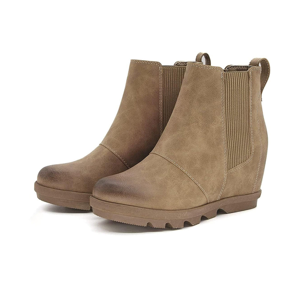 Women's Hidden Heel Chelsea Ankle Wedge Boots A617