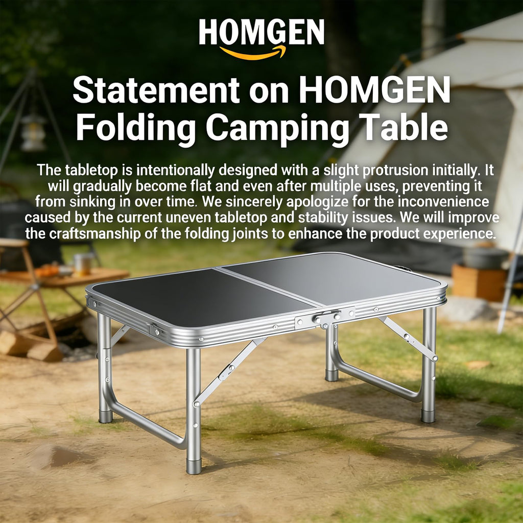 Portable Folding Table 3 Heights Adjustable 23'' L x 16'' W P35815