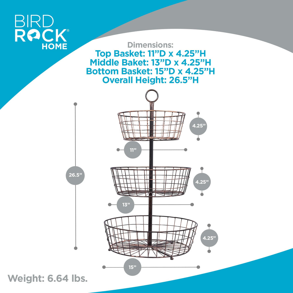 3 Tier Wire Fruit Basket K682845