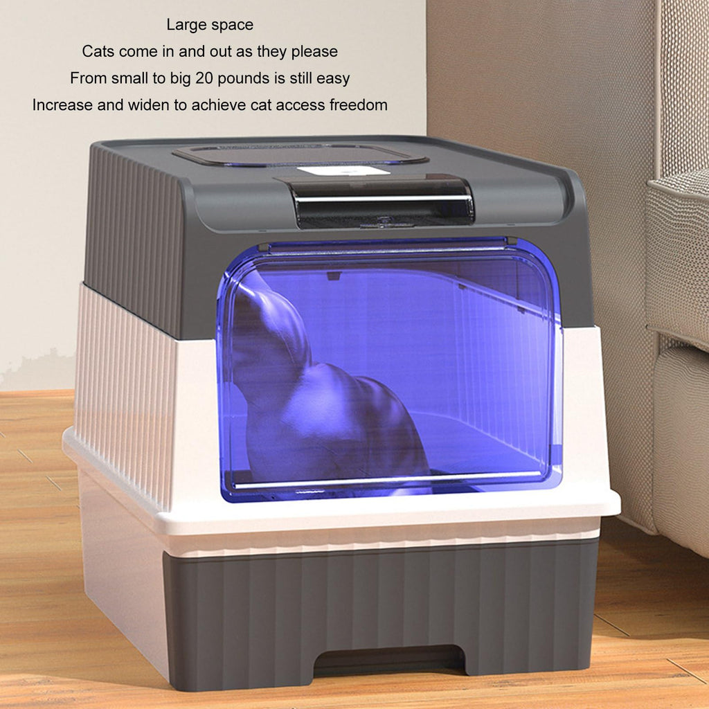 Enclosed Cat Litter Box with Lid and Scoop S21338