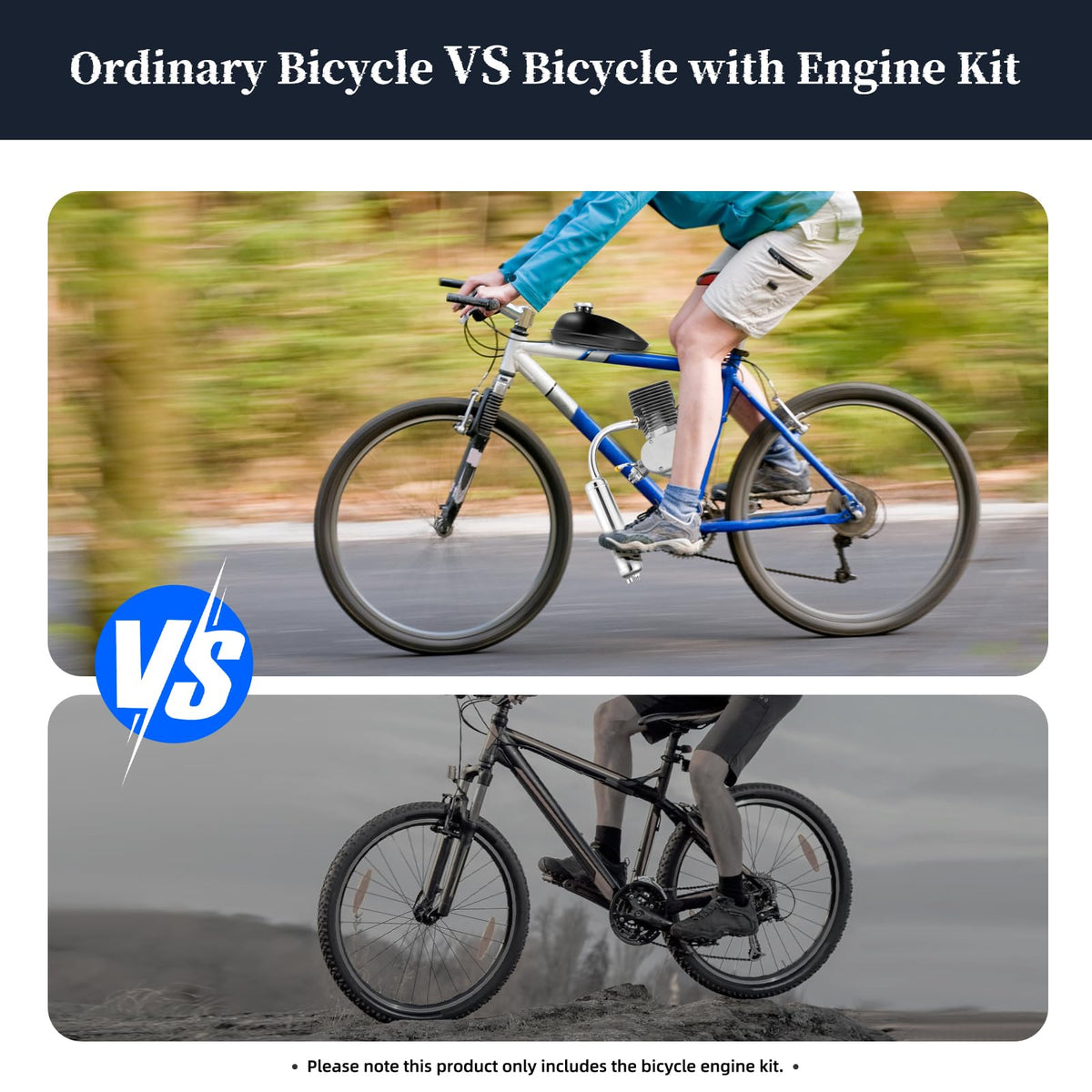 2-Stroke Bicycle Motor Kit for 26-28" Bikes V756