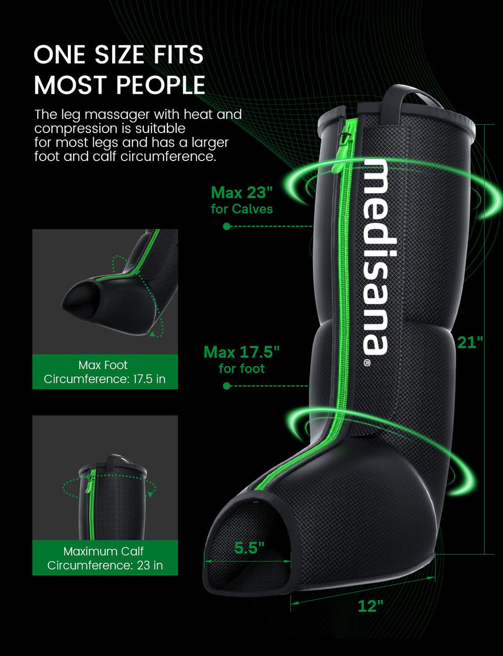 Leg Compression Massager with Heat D5970