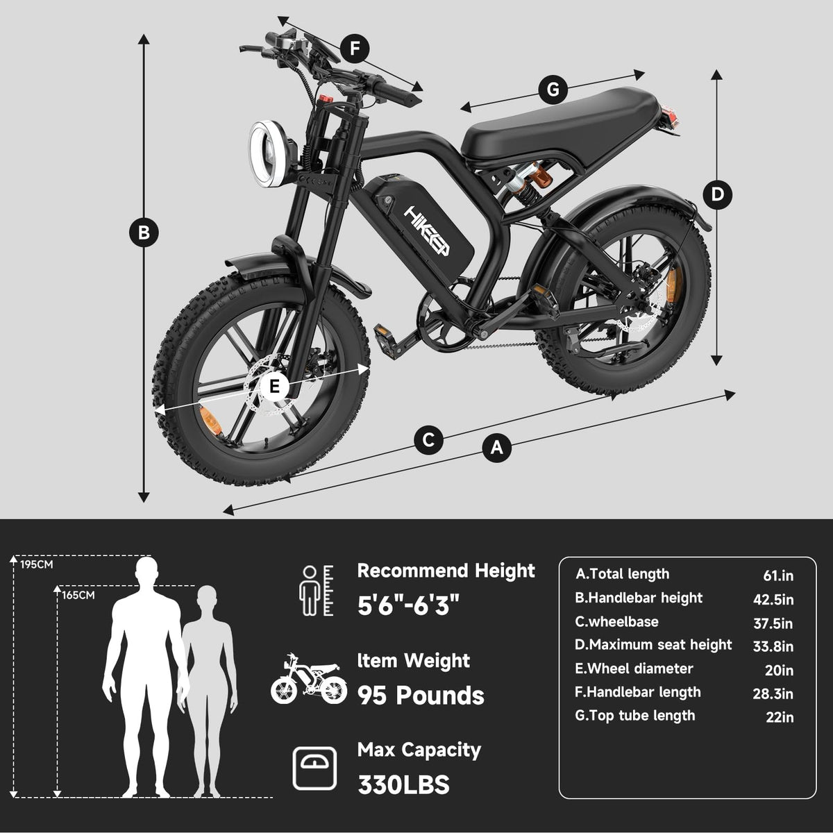 1500W Fat Tire Electric Bike B62860