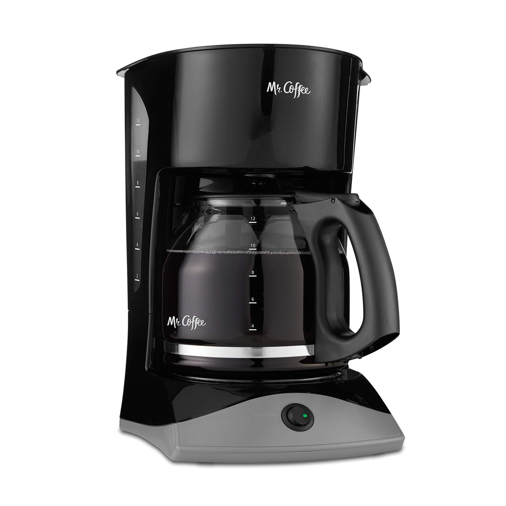 Black 12 Cup Coffee Maker with Glass Carafe O221282