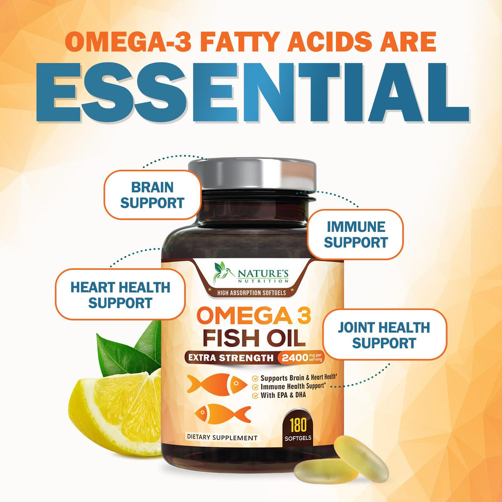 Omega 3 Fish Oil 2400mg Softgels B873749