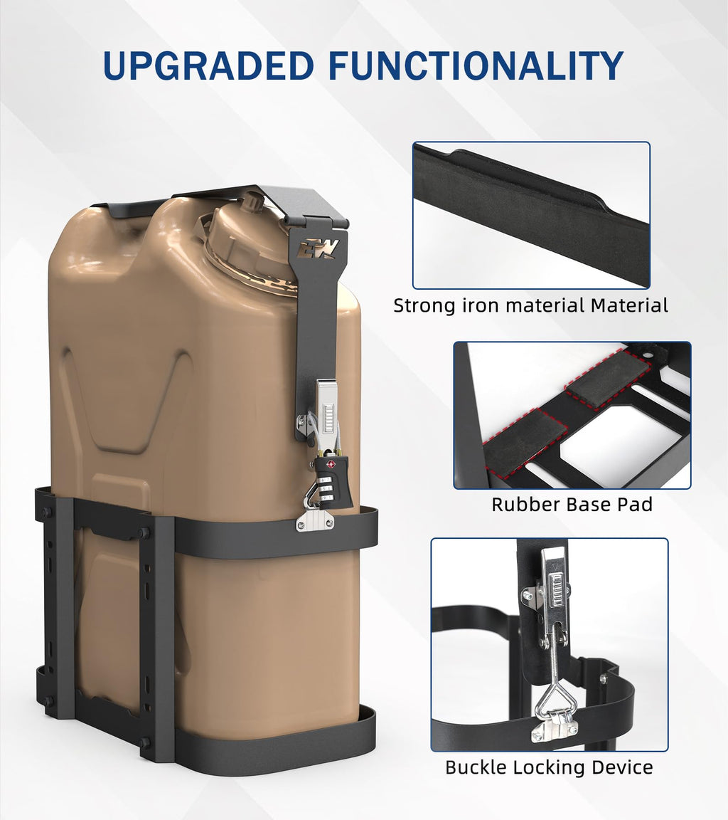 5 Gallon Water Container Mount Holder with Combination Lock Y37617